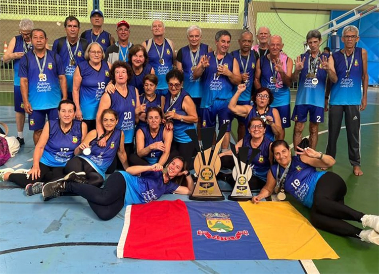 Equipe Castelense de Voleibol Adaptado 58+ Masculina é Campeã da “Superliga Capixaba Melhor Idade”